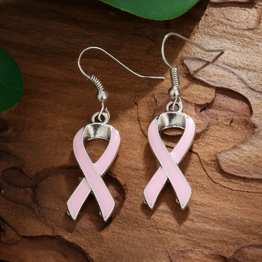 Breast Cancer Awareness Pink Earrings